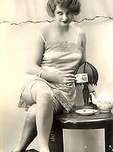 Naked Vintage, Genuine Vintage Erotic Postcards of Naked Women from France circa 1920 Perky Little Nipples & Hot Underwear