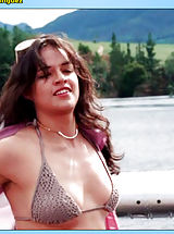 puffy boobs, Michelle Rodriguez flaunts her womanly human body.