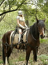 Retro Vintage, WoW nude monica forest picnic knight